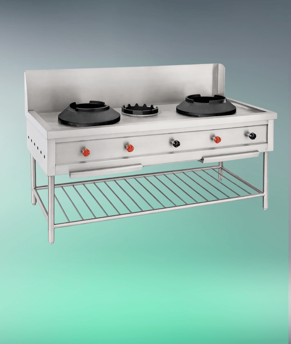 Three Burner Chinese Range
